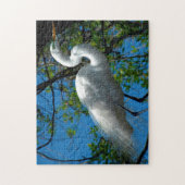 Geweldige witte Egret Florida. Legpuzzel (Verticaal)