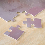 Geweldige witte en roze pioenen Waterverf kunst Legpuzzel (Zijkant)