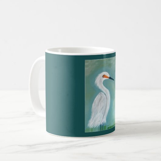 Geweldige, witte, fijne tekenverf koffiemok (Voorkant links)