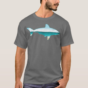 Geweldige witte haaienafdrukken met LandscapeShark T-shirt