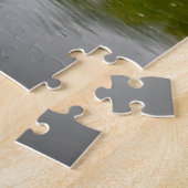 Geweldige witte haron op een foto van stamdieren legpuzzel (Zijkant)