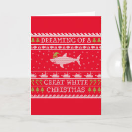 Geweldige witte kerst grappig, lomp van Sweater Re Feestdagen Kaart