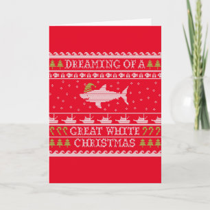 Geweldige witte kerst grappig, lomp van Sweater Re Feestdagen Kaart