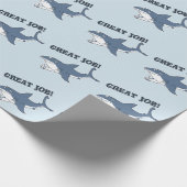 geweldige witte klus grappig cartoon cadeaupapier (Hoek)