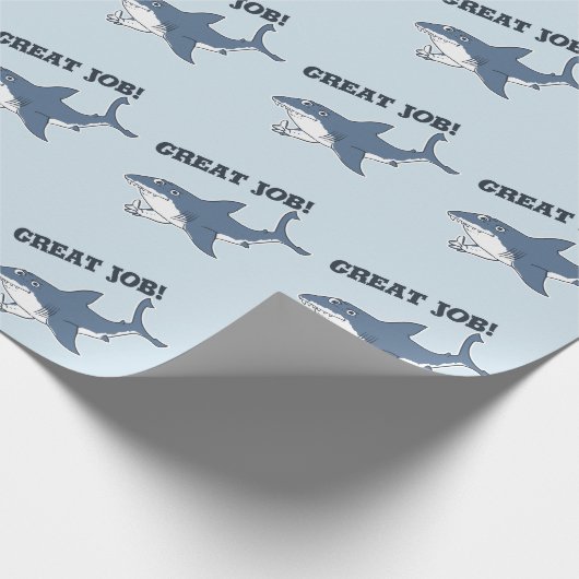 geweldige witte klus grappig cartoon cadeaupapier (Hoek)