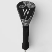 Geweldige witte rook geïnitialiseerd golfheadcover (Voorkant)