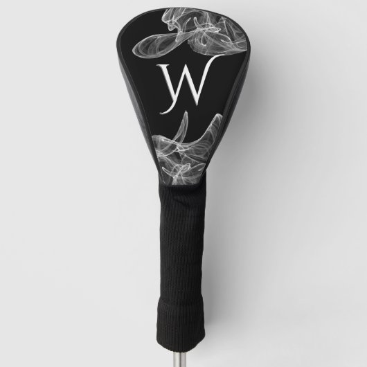 Geweldige witte rook geïnitialiseerd golfheadcover (Voorkant)