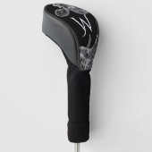 Geweldige witte rook geïnitialiseerd golfheadcover (Schuin)