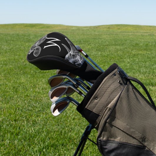 Geweldige witte rook geïnitialiseerd golfheadcover (Insitu)
