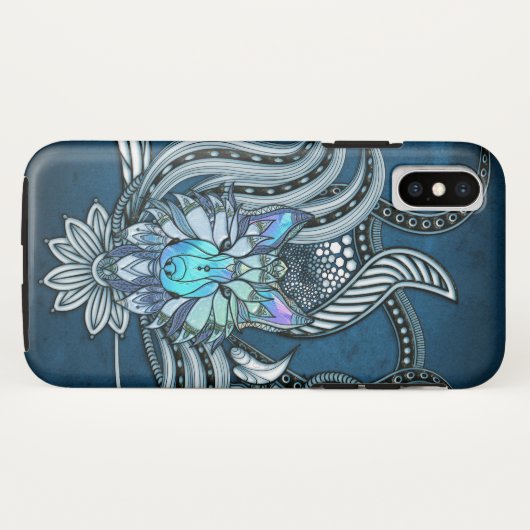 Geweldige wolf, baanontwerp Case-Mate iPhone case (Achterkant (horizontaal))