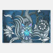 Geweldige wolf, baanontwerp inpakpapier vel (Voorkant 2)