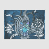 Geweldige wolf, baanontwerp tissuepapier (Voorkant)