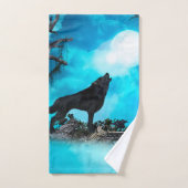 Geweldige wolf bad handdoek (Handdoek)