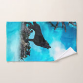 Geweldige wolf bad handdoek (Handdoek)
