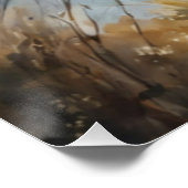 Geweldige Wolf Ergens in Mooie Natuur Perfect Poster (Hoek)