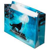 Geweldige wolf groot cadeauzakje (Voorkant Gekanteld)