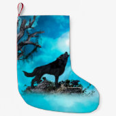 Geweldige wolf kleine kerstsok (Voorkant)