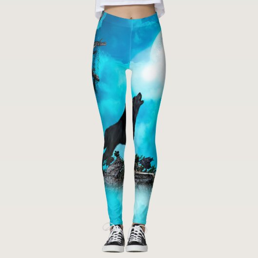 Geweldige wolf leggings (Voorkant)