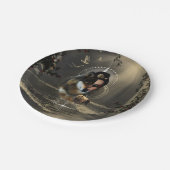 Geweldige wolf met fee papieren bordje (Gekanteld)