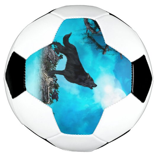 Geweldige wolf voetbal (Gedraaid)