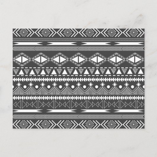 Geweldige wolstam Aztec-stamandespatroon Briefkaart (Voorkant)