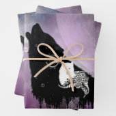 Geweldige wolven inpakpapier vel (In situ)