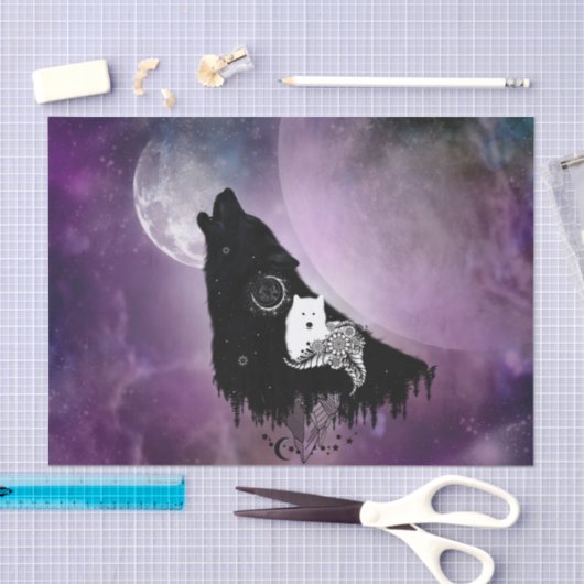 Geweldige wolven tissuepapier (Craft)