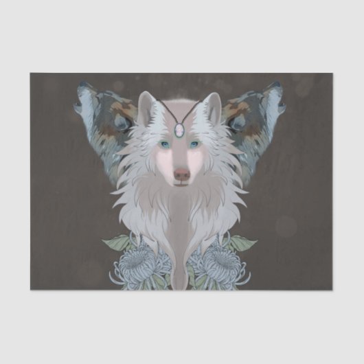 Geweldige wolven tissuepapier (Voorkant)