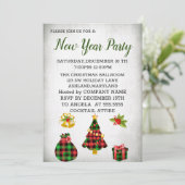 Geweldige, wonderbaarlijke nieuwjaarsuitnodiging kaart (Staand voorkant)