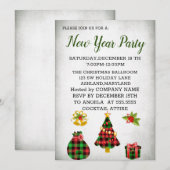 Geweldige, wonderbaarlijke nieuwjaarsuitnodiging kaart (Voorkant / Achterkant)