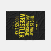 Geweldige worstelaar ziet er uit als een grappige  fleece deken (Voorkant (Horizontaal))