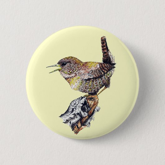 Geweldige Wren Button (Voorkant)