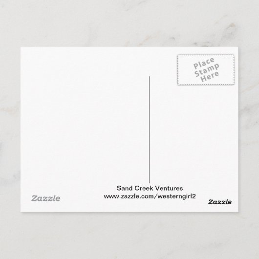 Geweldige Wyoming. Briefkaart (Achterkant)