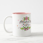 Geweldige YaYa T-Shirt Tweekleurige Koffiemok (Links)