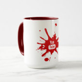 Geweldige YouTube-mok Mok (Voorkant links)