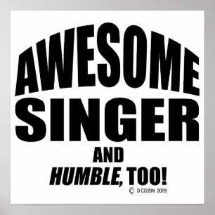 Geweldige zanger poster