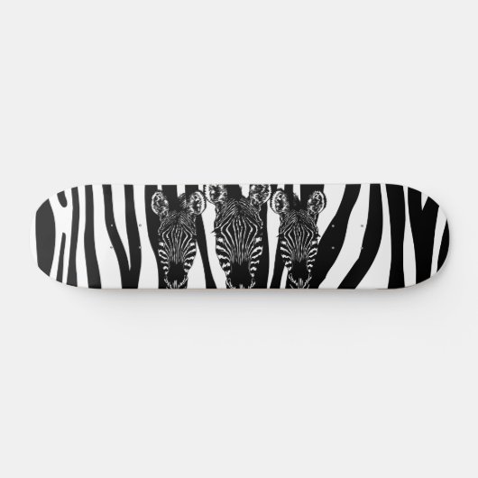 Geweldige Zebra beslag op Zebra Print Persoonlijk Skateboard (Horizontaal)