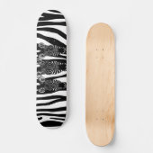 Geweldige Zebra beslag op Zebra Print Persoonlijk Skateboard (Voorkant)