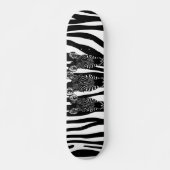 Geweldige Zebra beslag op Zebra Print Persoonlijk Skateboard (Voorkant)