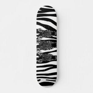 Geweldige Zebra beslag op Zebra Print Persoonlijk Skateboard