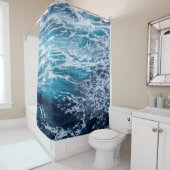Geweldige Zee Waves | Beste cadeau voor liefhebber Douchegordijn (In situ)