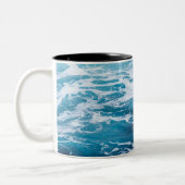 Geweldige Zee Waves | Beste cadeau voor liefhebber Tweekleurige Koffiemok (Links)