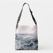Geweldige Zee Waves | Beste cadeau voor natuur lie Crossbody Tas (Achterkant)