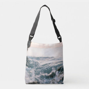 Geweldige Zee Waves Beste cadeau voor natuur lie Crossbody Tas