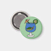 Geweldige Zeeen schildpad in Margarita Magnet (Voorkant / Achterkant)