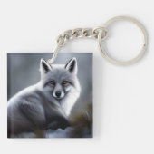 Geweldige zilvervos sleutelhanger (Achterkant)