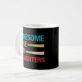 Geweldige zoals mijn daughters Funny Vaderdag Koffiemok (Voorkant links)