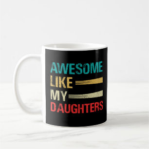 Geweldige zoals mijn daughters Funny Vaderdag Koffiemok