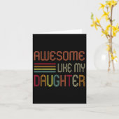 Geweldige zoals mijn dochter geschenken Mannen vad Kaart (Gele Bloem)