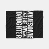 Geweldige zoals mijn dochter Gifts Mannen Funny Fa Fleece Deken (Voorkant (Horizontaal))